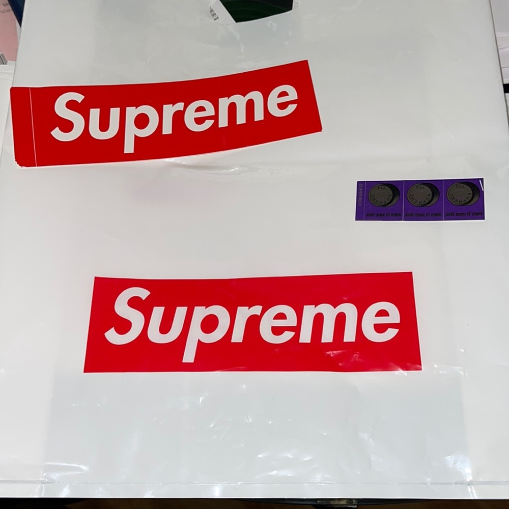 Supreme Sticker & Bag, Supreme Swag, Purchased from Supreme